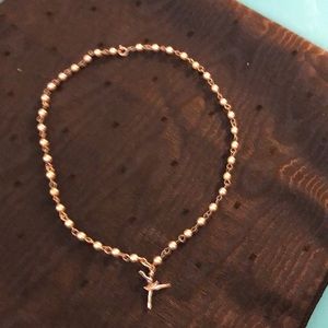 Ballerina sterling silver and pearl necklace